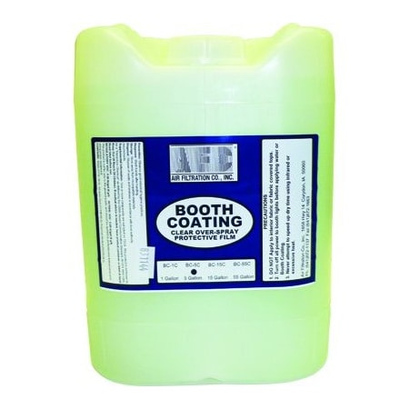 Air Filtration Co $BOOTH COATING CLEAR 5G CUBE JUG W/SPOUT AFBC-5C